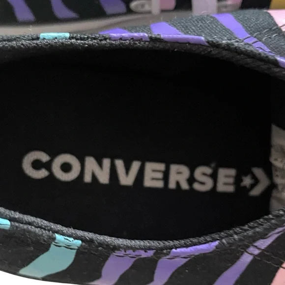 Converse Chuck Taylor All Star Multicolor Animal Stripe Low Top Sneakers Size 6 - Picture 12 of 13